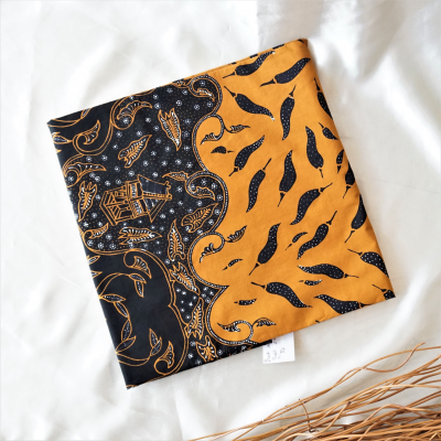 Batik Sasambo 2x Proses Warna Orange Hitam